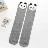 autumn period children's socks knee high Cotton cat ear socks girls Cartoon for straight baby knee-high socks cat fox print