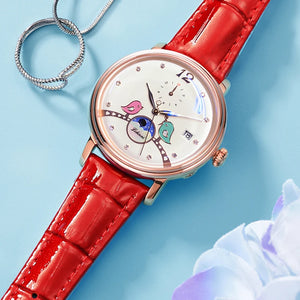 LOBINNI Fashion Watches for Women Casual Механические женские часы Seagull Diamond Waterproof Lovebirds часы женские наручные