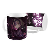 MGF FGO Coffee Mugs Fate Grand Order Okita Souji Jeanne d'Arc Merlin Tamamo no Mae Anime Ceramic Mug Travel Cup