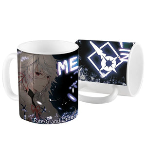 MGF FGO Coffee Mugs Fate Grand Order Okita Souji Jeanne d'Arc Merlin Tamamo no Mae Anime Ceramic Mug Travel Cup