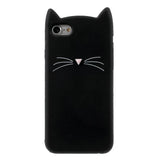 Cute Cat Case For iPhone SE2020 5S 6S 6 7 8 Plus X XS XR 3D Silicone Soft Phone Back Cover For Samsung Galaxy J4Plus Case Coque