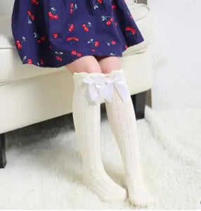 autumn period children's socks knee high Cotton cat ear socks girls Cartoon for straight baby knee-high socks cat fox print