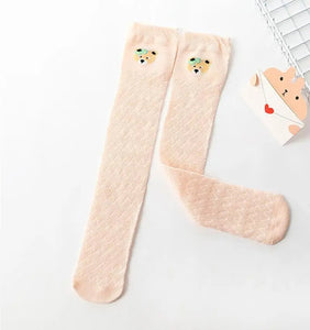 Baby socks children stockings baby thin mesh breathable anti-mosquito sock summer girls knee high sock