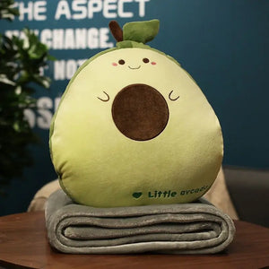 Lovely Cartoon Fruit Animal Cushion Decorative Cotton Pillow Car Air Conditioner Quilt Home Decorative Pillows 1 X1.5m Blanket