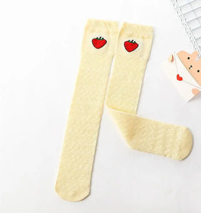 Baby socks children stockings baby thin mesh breathable anti-mosquito sock summer girls knee high sock