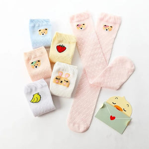 Baby socks children stockings baby thin mesh breathable anti-mosquito sock summer girls knee high sock