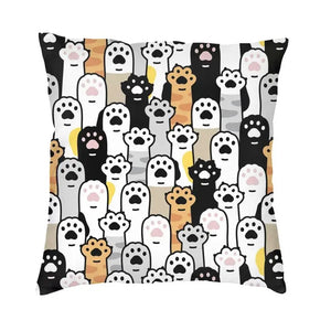 Cartoon Cats Cushion Cover 40x40cm Home Decorative Printing Kawaii Animals Kitten Throw Pillow Case for Sofa Two Side