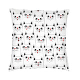 Cartoon Cats Cushion Cover 40x40cm Home Decorative Printing Kawaii Animals Kitten Throw Pillow Case for Sofa Two Side