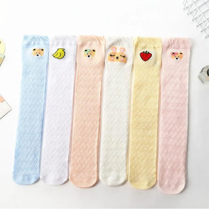 Baby socks children stockings baby thin mesh breathable anti-mosquito sock summer girls knee high sock