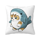 Fashion Kawaill Cartoon Cats Cushion Cover Polyester Cute Animal Kitten Throw Pillow for Sofa Car Pillowcase Home Decorative