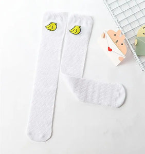 Baby socks children stockings baby thin mesh breathable anti-mosquito sock summer girls knee high sock