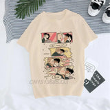 Banana Cat Unisex Funny Printed T-shirts Japanese Manga Anya Forger Women Kawaii Short Sleeve Tees Airbending Gym Men Clothing